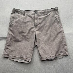 DaHui Shorts Mens 38 Brown Chino Polyester Stretch‎ 11 Inseam Casual Summer
